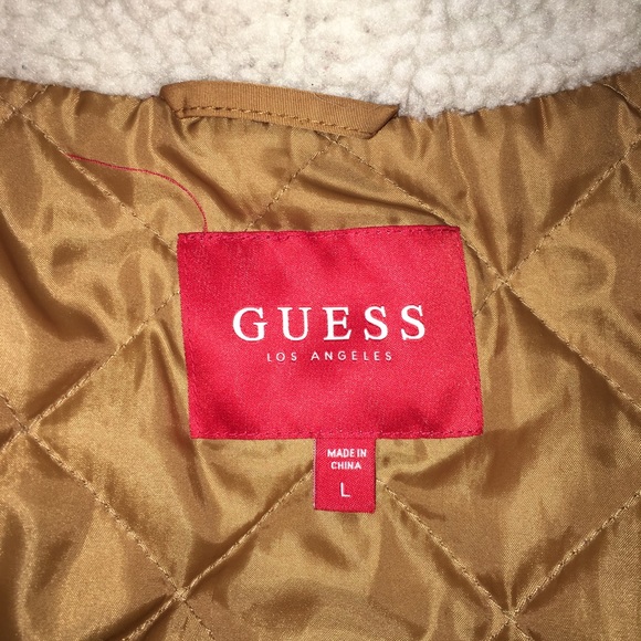 GUESS WINTER JACKET WITH FUR HOODIE!! - Picture 1 of 3